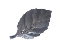 Topes de puerta resistentes con forma de hojas onduladas de hierro, resistentes al viento, accesorios decorativos para el hogar, oficina, garaje, soportes de puerta de hierro
