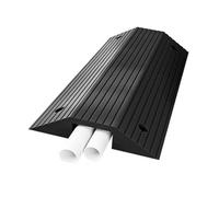 Topes de velocidad de goma resistentes, rampas atornilladas para calmar el tráfico para carreteras y comunidades, solución eficaz de control de tráfico, diseño duradero para un uso duradero