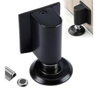 Topes magnéticos para la parte inferior de la puerta, 2026 New Door Wedge Stopper, no Drill Invisible Doorstops for Inside Outside, Heavy Duty Magnetic Doors Catch Holder (Black)