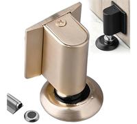 Topes magnéticos para la parte inferior de la puerta, 2026 New Door Wedge Stopper, no Drill Invisible Doorstops for Inside Outside, Heavy Duty Magnetic Doors Catch Holder (Gold)