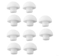 Topes para asiento de inodoro, almohadillas cómodas, ajuste universal, reducción de ruido, almohadillas protectoras, superficie adhesiva fuerte, fácil montaje, duradero, para baño, color blanco (10