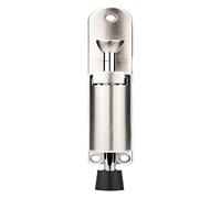 topes para puertas, Cerraduras de puerta ajustables aleación zinc con soporte for detener y liberar el pie, fija anticolisión resistente al viento(Silver)