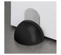 topes para puertas de interior, Tope magnético for puerta de goma semicircular, adhesivo de acero inoxidable, tapón invisible for puerta de piso, dorado, 2 cuñas (color: dorado) (Size : Schwarz)