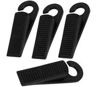 Topes para puertas goma,4 piezas cuña de tope de puerta,bloqueador de puertas antideslizante,Topes de puerta para piso,para Puertas de Balcón,Baños,Habitaciones,12,5 cm
