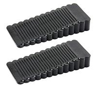 Topes para puertas plástico cuña para puerta 2-Pack tope para puerta tope para puertas función bien en baldosas, alfombras, pisos de madera y laminado diseño antideslizante, elegante