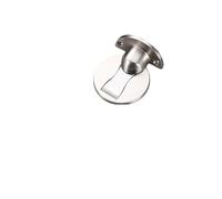 Topes Para Puertas Suelo Tope de puerta magnético invisible acero inoxidable resistente al viento y con autobloqueo(Silver-1pc)
