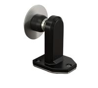 topes para puertas Tope de puerta de piso magnético que humedece topes de puerta superiores resistentes for piso for oficinas de hogares suelo(Noir,No-drill)