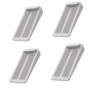 Topes para Puertas,Yosemy Cuña Puerta de Goma Antideslizante Apilable,Protección de Pared y Muebles (Gris, 4pcs)
