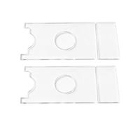 Topes para sofá, 2 piezas, transparente, acrílico, ajustable, espaciador de pared debajo del sofá, bloqueador, para cabecera, cama, armario, mesa, hogar, hotel comercial dormitorio