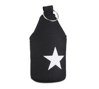 Topes puerta arena tope decorativo estrella 1,3 kg algodón tope puerta negro