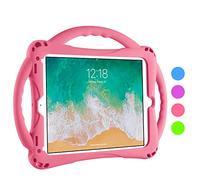 TopEsct 2018/2017 Edición iPad 9.7"/ iPad Air Funda para Niños,Shock Proof Material Silicona con Manija para Apple iPad 5th/6th, iPad Air, iPad Air 2,iPad Pro 9.7(iPad 9.7, Rosado)