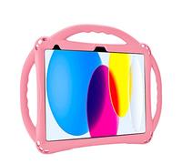 TopEsct Funda Infantil para iPad de 10ª generación de 10.9 Pulgadas, Soporte Integrado, Viene con Correa de Silicona a Prueba de Golpes y Funda 2022 (Rosa)