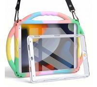 TOPESCT Funda infantil para iPad de 10.2 pulgadas de 9ª/8ª/7ª generación, hecha de silicona apta para niños, con protector de pantalla integrado, funda con mango a prueba de golpes para iPad 9/8/7 Gen