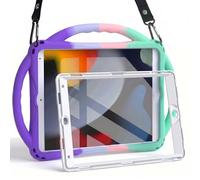 TOPESCT Funda infantil para iPad de 10.2 pulgadas de 9ª/8ª/7ª generación, hecha de silicona apta para niños, con protector de pantalla integrado, funda con mango a prueba de golpes para iPad 9/8/7 Gen