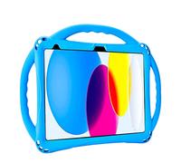 TopEsct Funda Infantil para iPad de 10ª generación de 10.9 Pulgadas, Soporte Integrado, Viene con Correa de Silicona a Prueba de Golpes y Funda 2022 (Azul)