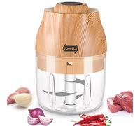 TOPESCT Mini Picadora de Alimentos, 250ML Picador de Ajo Eléctrica Procesador de Alimentos con 3 Cuchillas Afiladas