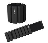 TOPESCT Pesas ajustables para muñeca, juego de 2 (1 libra cada una), pulsera de pesas para muñeca y tobillo para yoga, baile, barra, pilates, cardio, aeróbicos, caminar (rosa) (2 libras cada una,