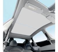 topfit Parasol para Tesla Model Y Aislamiento de Ventana de Techo protección contra Rayos UV Parasol para Tesla Model Y persianas de Bloqueo de Calor (Beige Pintado Plateado)