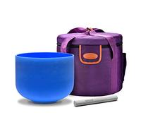 topfund - 432 Hz G Nota 5ª Scorpio azul de el Chakra de la garganta de cristal de cuarzo cuenco tibetano (8 "mazo incluidos - mejor y la más alta calidad de sonido y material