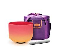 topfund Rainbow esmerilado C Note 1st Root Chakra cuenco tibetano (cristal de cuarzo, 20,3 cm de Aries "mazo incluidos - mejor y la más alta calidad de sonido y material