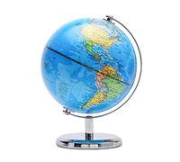 TOPGLOBE 14 cm mundo mini globo mapa político con soporte de acero