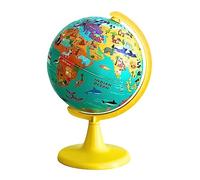 TOPGLOBE Globo Educativo 15cm "Mi Mundo Salvaje" Con Rompecabezas De 100 Piezas. Girando, Girando, Jugando, Descubriendo Animales En La Tierra. Para El Hogar Y La Escuela.