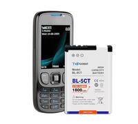 TOPGOBAT Mungoo - Batería original para Nokia BL-5CT para Nokia 5220 5630 6303 6730 3720 C3-01 C5-00 C6-01 (incluye gamuza limpiadora)