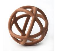 TOPGOMES Baby Teether Ball Toy BPA Free Silicone Soft Ball Easy to Ho