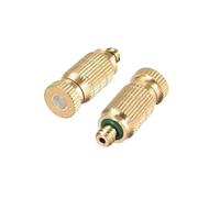 TopHomer 10 boquillas de latón para nebulización, boquilla de pulverización de alta presión de 0.15 mm, boquilla de sistema de nebulización antigoteo