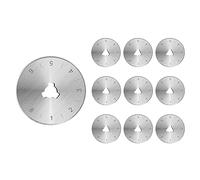 TopHomer 10 cuchillas de corte giratorias, cuchillas de repuesto de 28 mm para acolchado, papel, tela, álbumes de recortes, costura, arte y manualidades