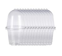 TopHomer 12 macetas de plástico transparente con cúpula de humedad, macetas pequeñas de 4 pulgadas para semillas, esquejes, suculentas