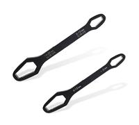 TopHomer 2 llaves multifuncionales, llave inglesa autoajustable de doble extremo de 4 a 22 mm, herramienta universal Torx para reparación del hogar y apriete de agarre (22,5 cm + 15 cm)