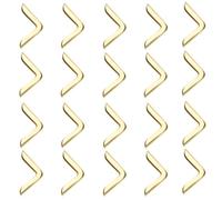 TopHomer 20 protectores de esquina para bordes de libros de 4 mm de grosor, álbumes de recortes, carpetas, cuadernos, páginas, protectores de esquina de metal, protectores decorativos (dorado)