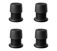 TopHomer 4 elevadores de muebles ajustables (4-2.5 pulgadas), elevadores de cama de plástico ABS con esponja y autoadhesivos elevadores de sofá, elevadores de silla, elevadores de mesa, soportan hasta