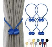 TopHomer Abrazaderas magnéticas para cortinas de cortina, clips de cuerda, soporte para cortina, soporte para cortinas, hebillas para cortinas modernas, para casa o oficina, 4 unidades