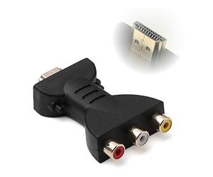 TopHomer Adaptador Hdmi, HDMI a RCA Rotor, Convertidor HDMI a AV, HDMI a Old TV Lotus Head, Convertidor HDMI para Adaptador De Audio Y Vídeo