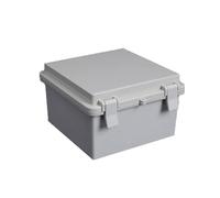 TopHomer Caja de derivación impermeable IP65, carcasa de plástico, montaje en superficie, gris claro, 150 x 150 x 90 mm, 1 unidad