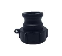 TopHomer Camlock - Conector de manguera de desconexión rápida tipo A macho adaptador de tanque para jardín, cocina (1.5 pulgadas)