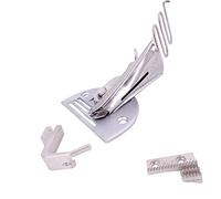 TopHomer Carpeta para máquina de Coser, de Acero Inoxidable de 4 Pliegues Ajustable para máquina de Punto de Bloqueo Curva de Borde para colchas, Muebles para el hogar (10 mm-36 mm)