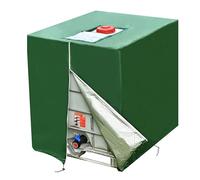 TopHomer Cubierta para depósito IBC, 1000L 210D Oxford tela Oxford, 120 x 100 x 116 cm, cubierta de contenedor IBC, cubiertas IBC para exteriores, impermeable, a prueba de polvo (verde)