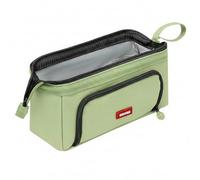 TopHomer Estuche para lápices, bolsa de tela Oxford de gran capacidad, doble cremallera con apertura lateral y asa, adecuado para adolescentes, niños, mujeres y adultos, Green, moderno