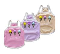 TopHomer - Juego de 3 protectores de hielo para perros | Textura costillas y pompones - Tejido transpirable de verano, L