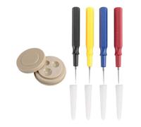 TopHomer Juego de 4 bolígrafos lubricantes para relojes, lubricante de precisión con taza de aceite de plástico para lubricación de movimiento de reloj y mantenimiento de la correa (0,25/0,40/0,70 mm)