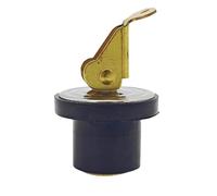 TopHomer Kit de tapón de drenaje de latón para barco marino de 3/4 pulgadas, con diseño de hebilla a presión; tapón de sellado de goma duradero para fregaderos de barco y pozos de cebo; tapón de