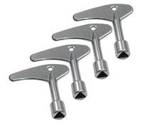 TopHomer Llave inglesa triangular, llaves de bloqueo de puerta de elevación de emergencia, triángulo interior, herramienta de rescate de acero inoxidable, paquete de 4