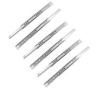 TopHomer Riel de 17 mm de Ancho, 3 Pares de Rieles de Metal para Cajones de Muebles Con Rodamiento de Bolas, Profundidad de 400 mm