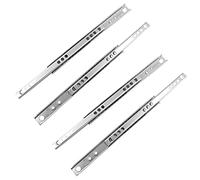 TopHomer - Rieles de cajón de metal con rodamientos de bolas, 2 pares, ancho de 17 mm, longitud de 246 mm