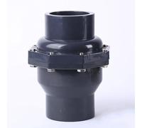 TopHomer Válvula de Retención Oscilante PVC-U Versátil 25 mm, Ideal para Instalación Horizontal o Vertical en Sistemas de Filtro de Residuos, Estanque Koi y Bodega, Negro