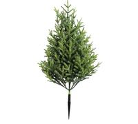 Topiario artificial con estaca de tierra, micro paisaje, arbustos realistas realistas, fácil de instalar, resistente a la intemperie, árbol de hoja perenne