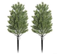 Topiario artificial de ciprés de 21 6 pulgadas para interiores y exteriores, planta sintética de bajo mantenimiento con diseño realista para el hogar y espacios comerciales (verde)